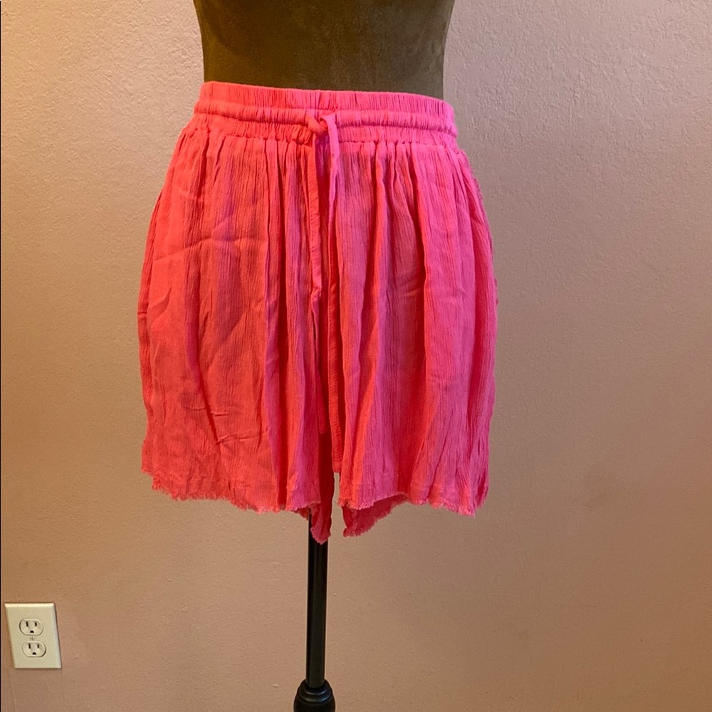 ELAN Vibrant Pink Drawstring Shorts